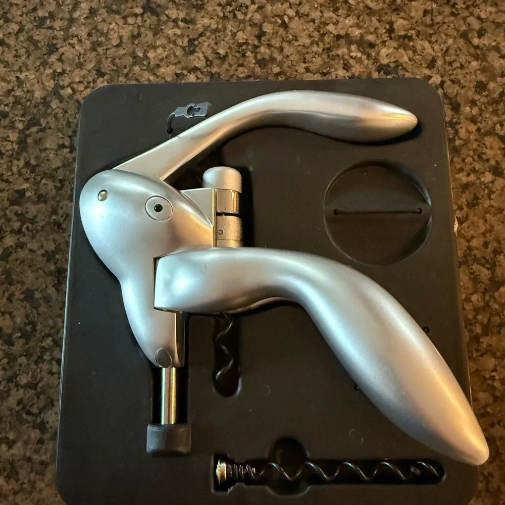 Houdini Silver Lever Corkscrew